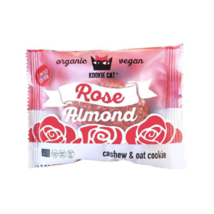 Cookie cu migdale si trandafir fara gluten, 50g, eco, Kookie Cat