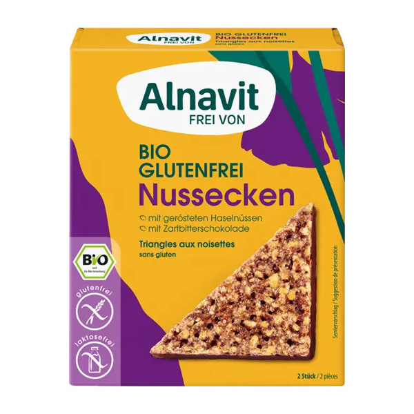 Cookie cu nuci fara gluten, bio, 150g Alnavit