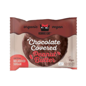 Cookie invelita in ciocolata cu crema de arahide fara gluten bio 50g