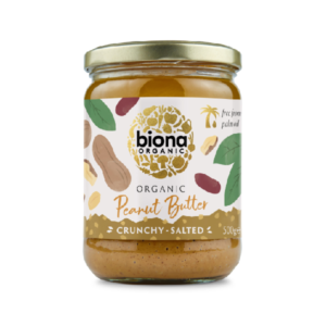 Crema de arahide crunchy cu sare eco 500g Biona