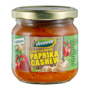 Crema tartinabila cu ardei rosu si caju bio 180g Dennree