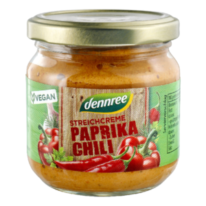 Crema tartinabila cu ardei rosu si chilli bio 180g Dennree
