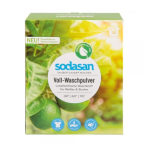 Detergent praf bio pentru spalari grele universal cu Lime 1,010 kg Sodasan