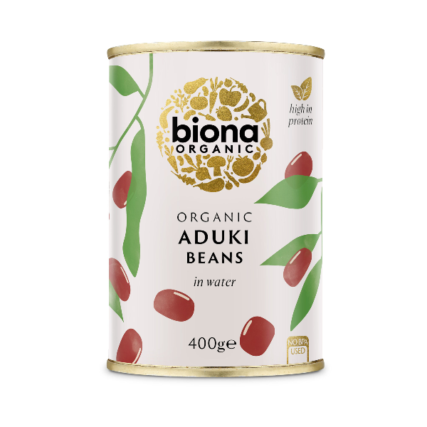 Fasole azuki boabe conserva bio 400g Biona