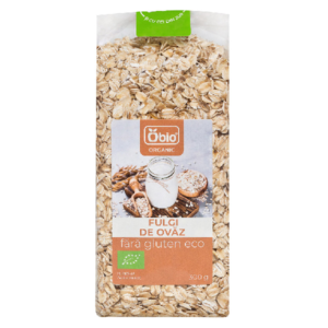 Fulgi de ovaz fara gluten bio 300g Obio
