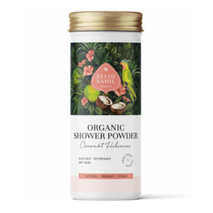 Gel de dus pudra cu cocos si hibiscus bio 90g Eliah Sahil