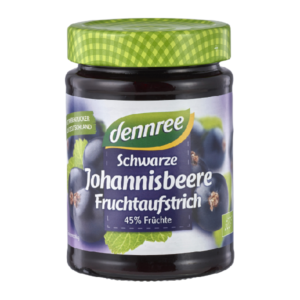 Gem de coacaze negre bio 340g Dennree