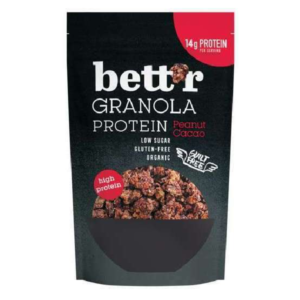Granola proteica cu alune si cacao fara gluten bio 300g Bettr