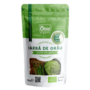 Iarba de grau pulbere eco 125g Obio