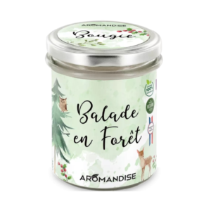 Lumanare parfumata naturala Plimbare in Padure, vegana, 150g Aromandise