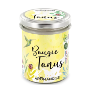 Lumanare parfumata naturala Tonus, vegana, 150g Aromandise