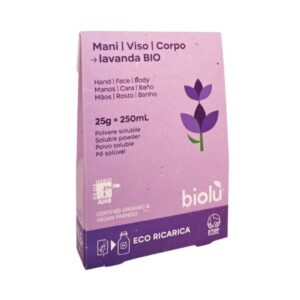 Sapun lichid cu lavanda bio pudra 25g, eco-refill, Biolu