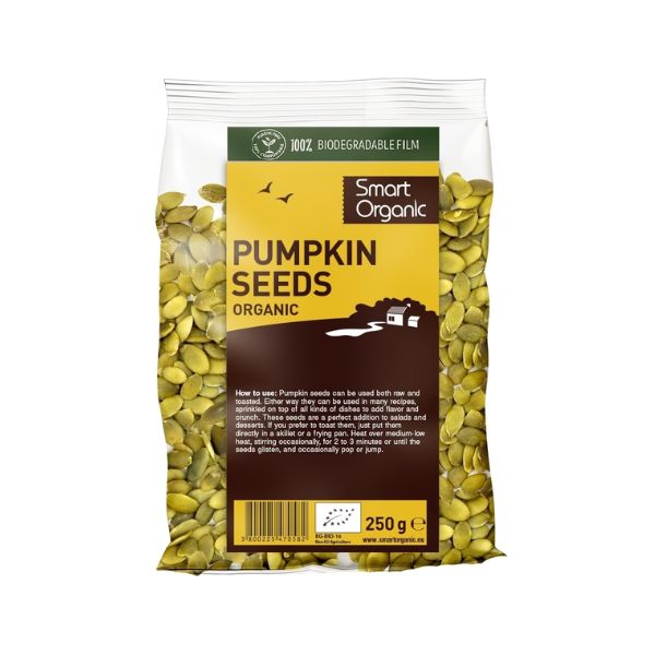 Seminte de dovleac crude eco 250g Smart Organic