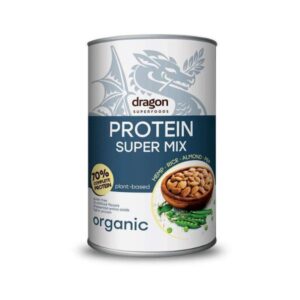 Shake proteic super mix bio 500g Dragon Superfoods 70% proteine